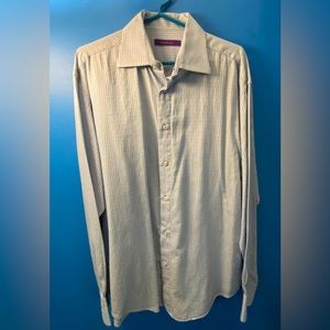 Kuhlman extra large 44 blue dress shirt button up button down